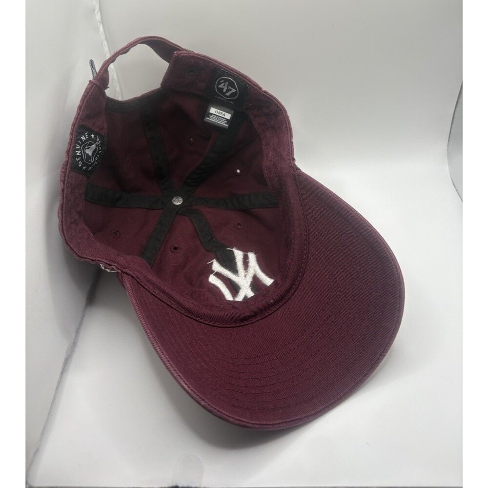 ‘47 MLB New York Yankees Maroon Ballpark Clean Up Hat - Picture 4 of 4